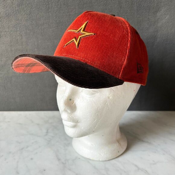 Houston Astros MLB Cap 35 Year Corduroy New Era 9FORTY - Snapback One Size Hat - Picture 1 of 11